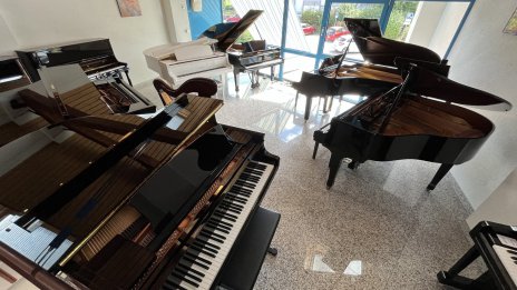 Exposition pianos à queue Yamaha 